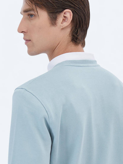 Bedrucktes Sweatshirt mit Rundhalsausschnitt