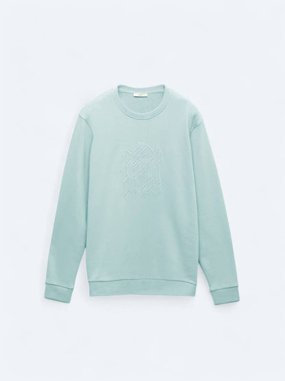 Bedrucktes Sweatshirt mit Rundhalsausschnitt