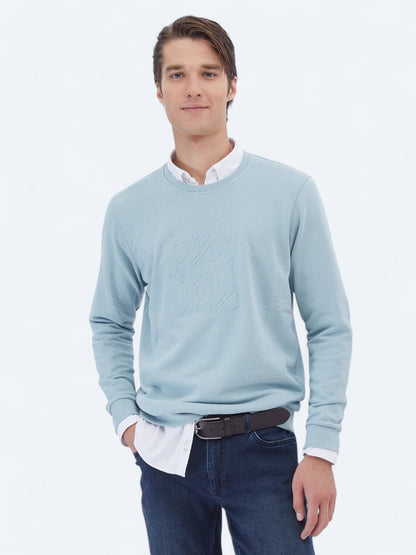 Bedrucktes Sweatshirt mit Rundhalsausschnitt