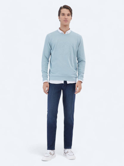 Bedrucktes Sweatshirt mit Rundhalsausschnitt
