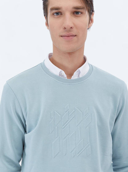 Bedrucktes Sweatshirt mit Rundhalsausschnitt