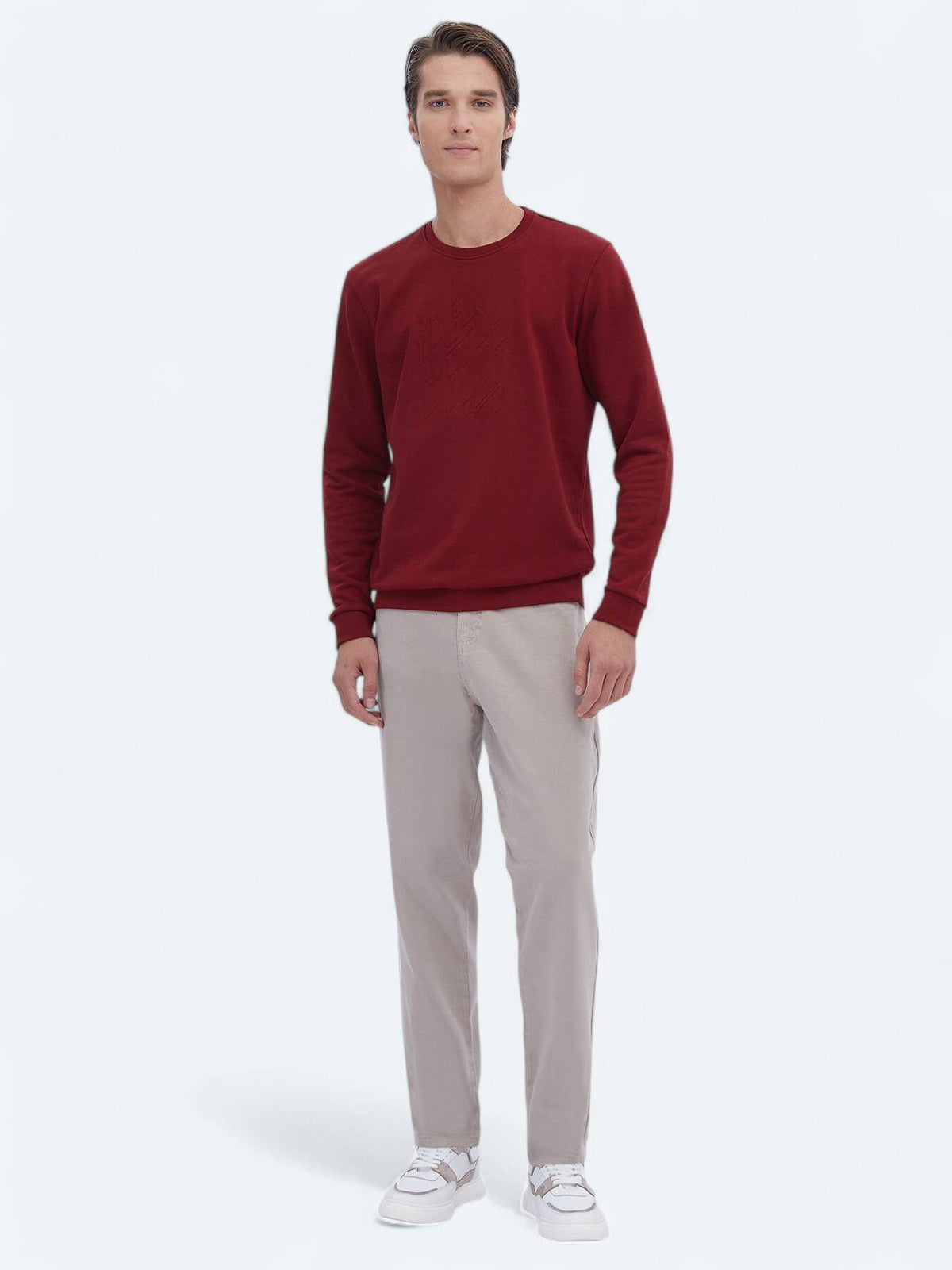 Bedrucktes Sweatshirt mit Rundhalsausschnitt