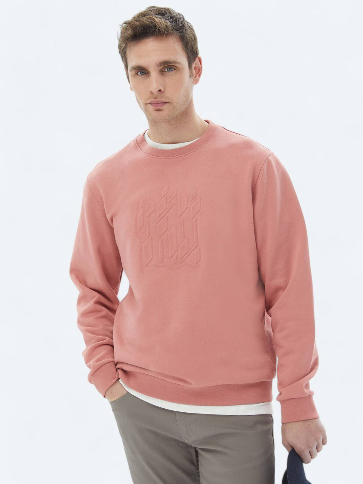 Bedrucktes Sweatshirt mit Rundhalsausschnitt