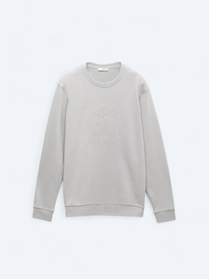 Bedrucktes Sweatshirt mit Rundhalsausschnitt