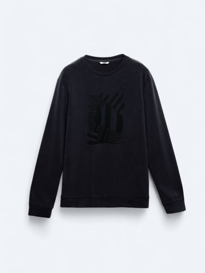 Bedrucktes Sweatshirt mit Rundhalsausschnitt