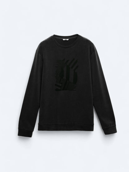 Bedrucktes Sweatshirt mit Rundhalsausschnitt