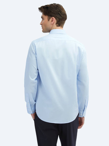 Schlichtes, schmal geschnittenes, gewebtes, klassisches Hemd aus 100 % Baumwolle