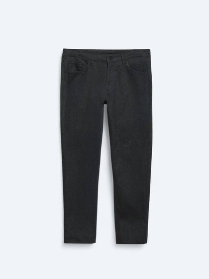 Lässige, gewebte Slim-Fit-Hose aus Baumwollmischung