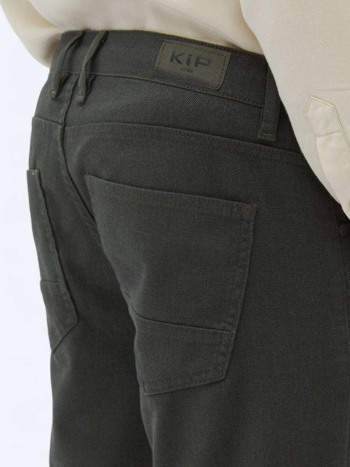 Lässige, gewebte Slim-Fit-Hose aus Baumwollmischung