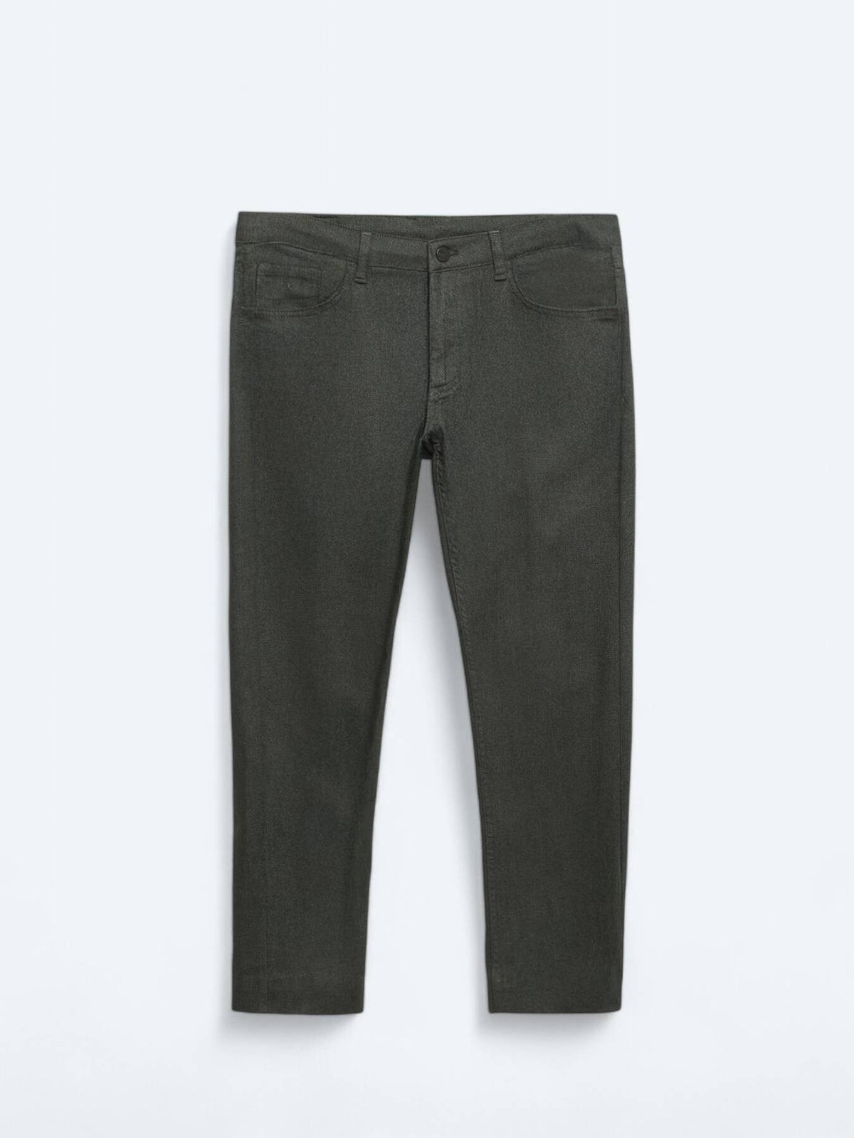 Lässige, gewebte Slim-Fit-Hose aus Baumwollmischung