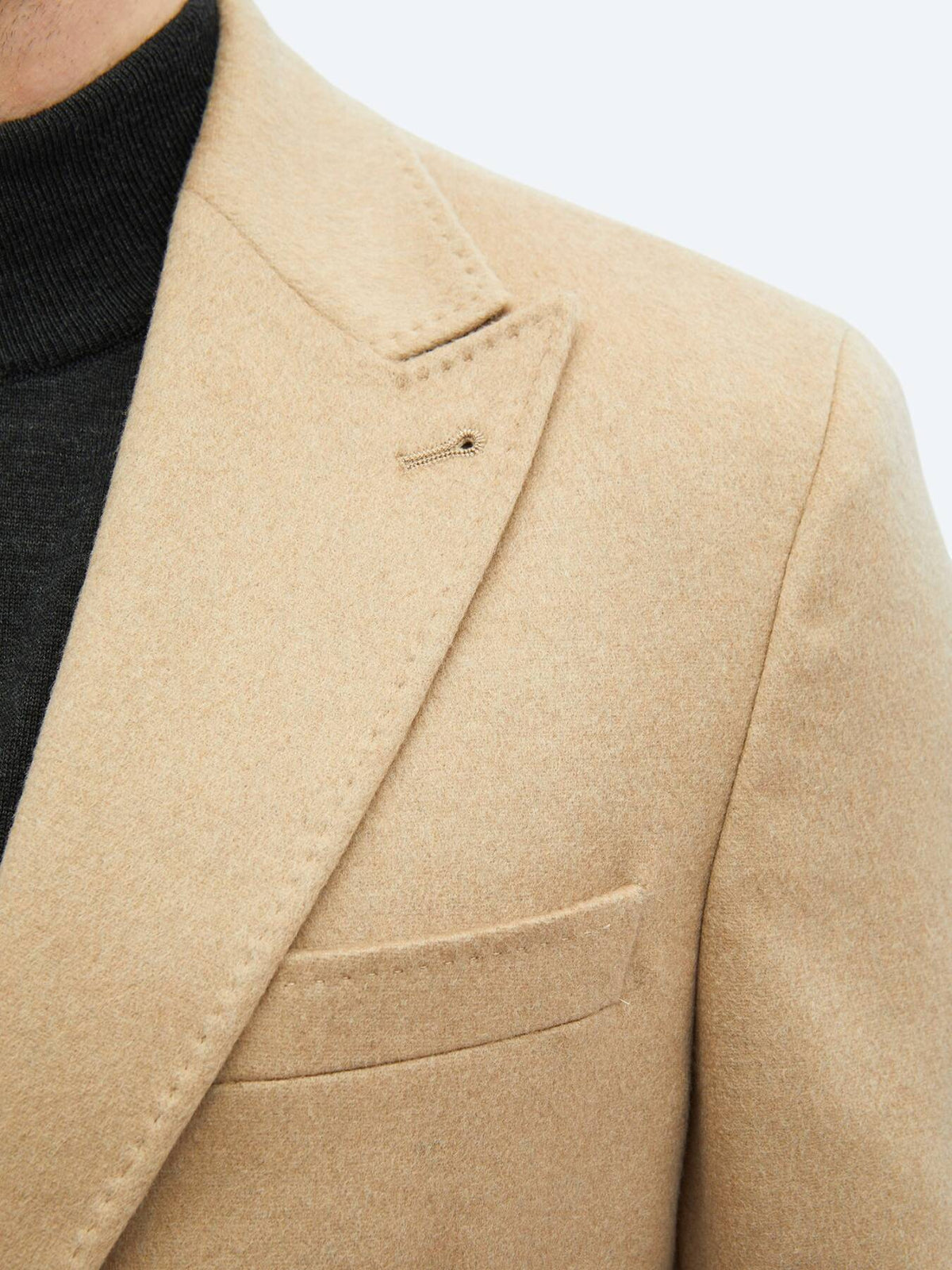 Schlichte Jacke aus Wollmischung mit moderner Passform