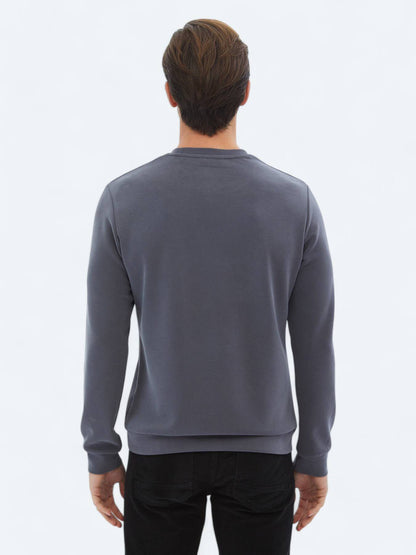 Bedrucktes Sweatshirt mit Rundhalsausschnitt