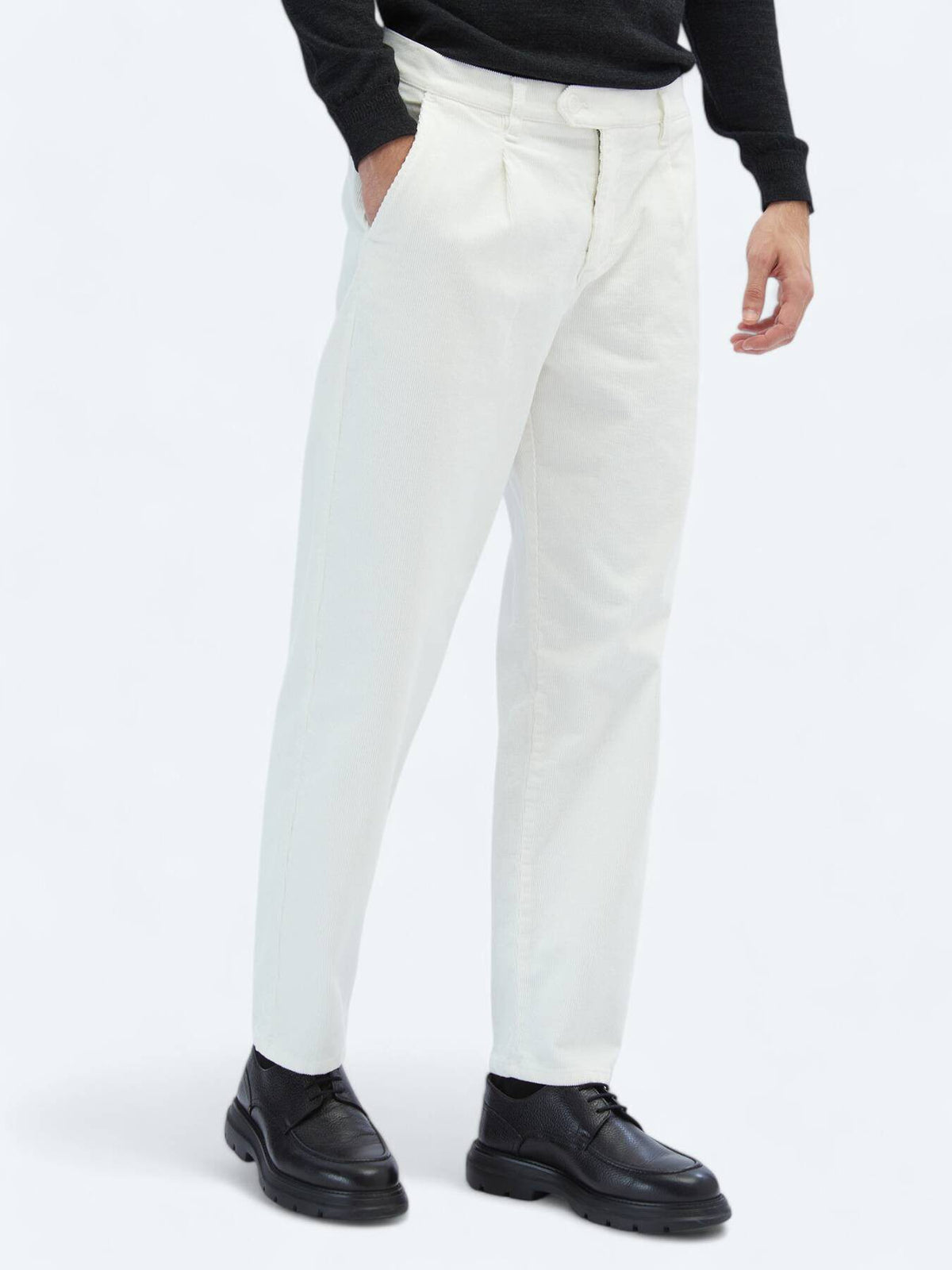 Gewebte Velours Freizeit Baumwollhose