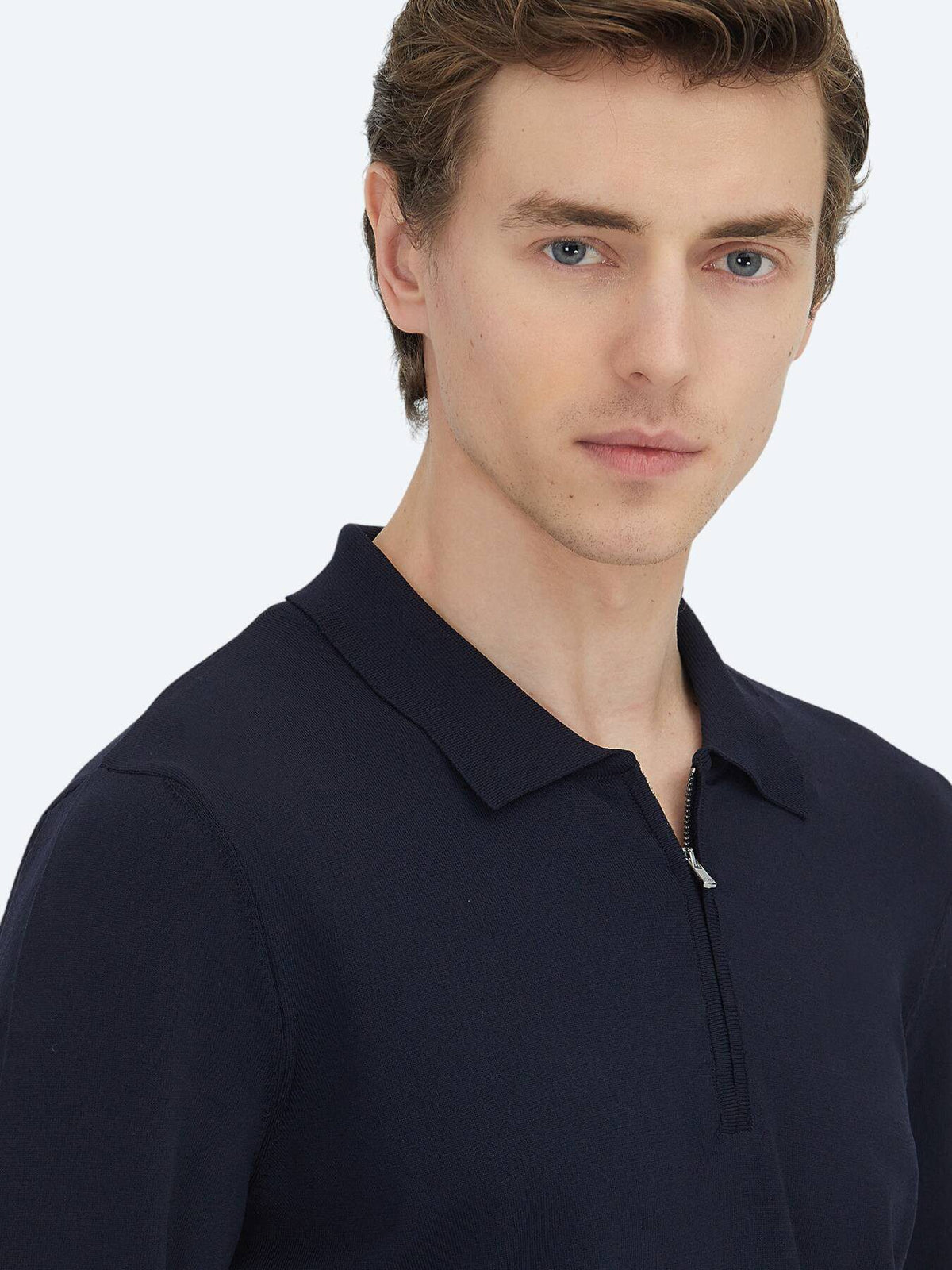 Rollkragenpullover aus schlichtem Strick