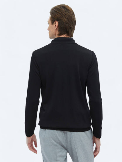 Rollkragenpullover aus schlichtem Strick