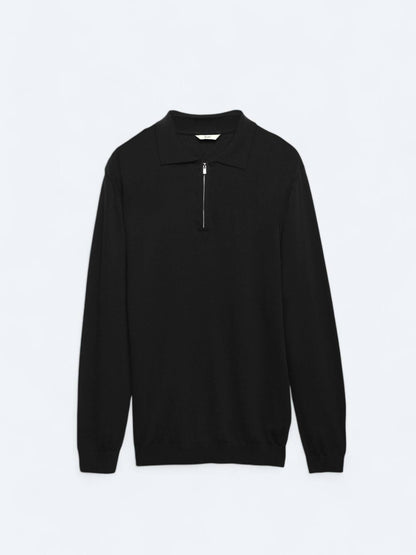 Rollkragenpullover aus schlichtem Strick