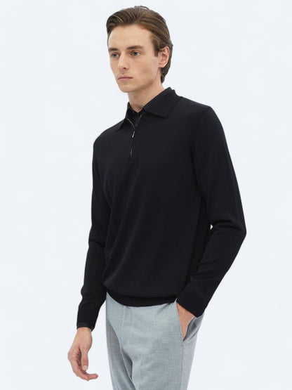 Rollkragenpullover aus schlichtem Strick