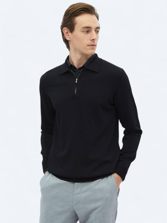Rollkragenpullover aus schlichtem Strick