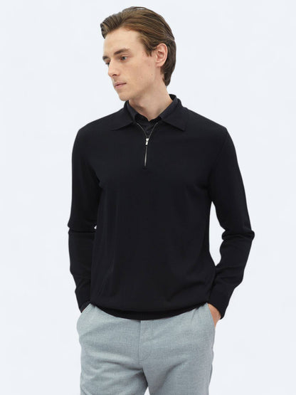 Rollkragenpullover aus schlichtem Strick
