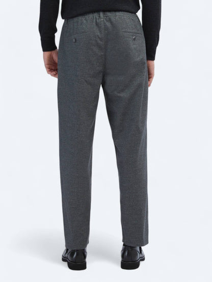 Gemusterte, gewebte, lässige Hose aus Baumwollmischung