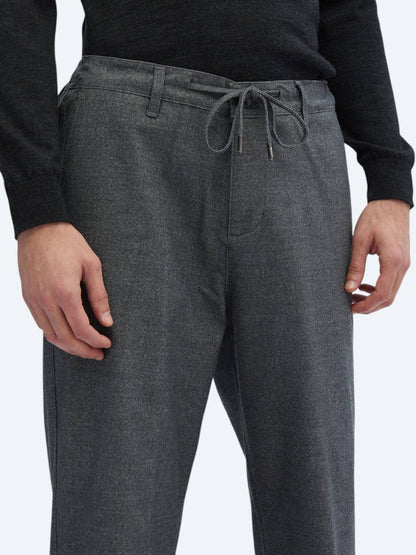 Gemusterte, gewebte, lässige Hose aus Baumwollmischung