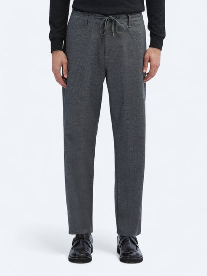 Gemusterte, gewebte, lässige Hose aus Baumwollmischung