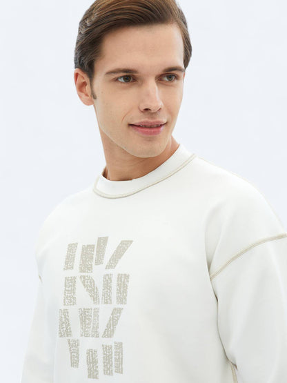 Doppelseitig bedrucktes Sweatshirt mit Rundhalsausschnitt