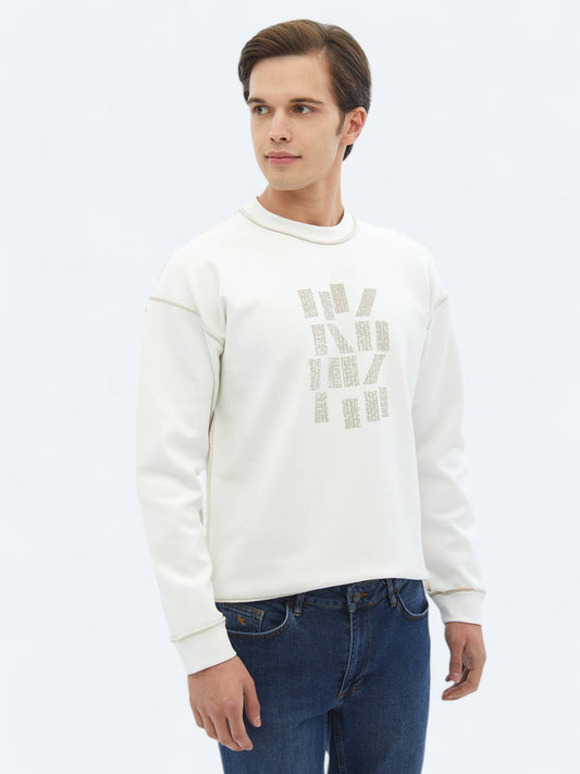 Doppelseitig bedrucktes Sweatshirt mit Rundhalsausschnitt