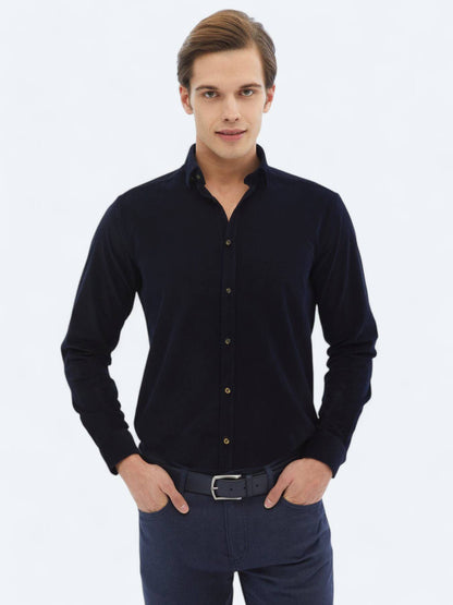 Kordstoff Regular Fit Woven Casual Hemd