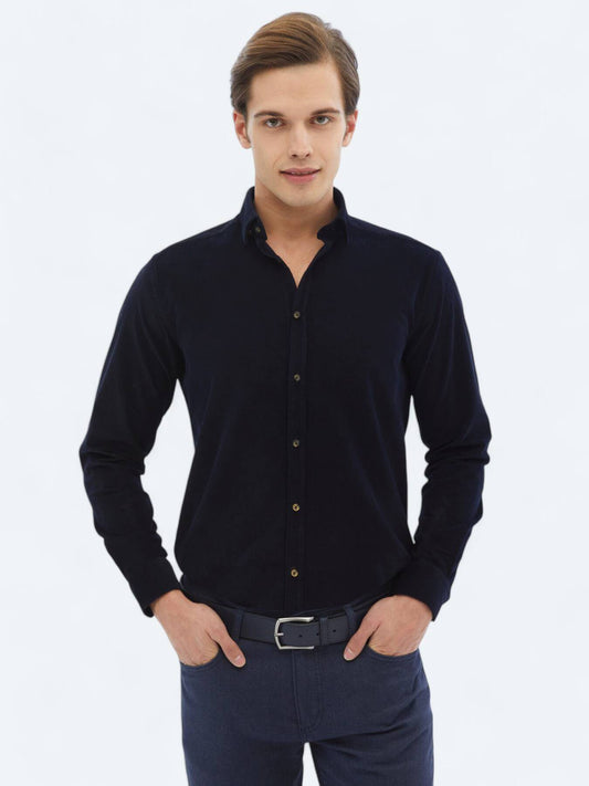 Kordstoff Regular Fit Woven Casual Hemd