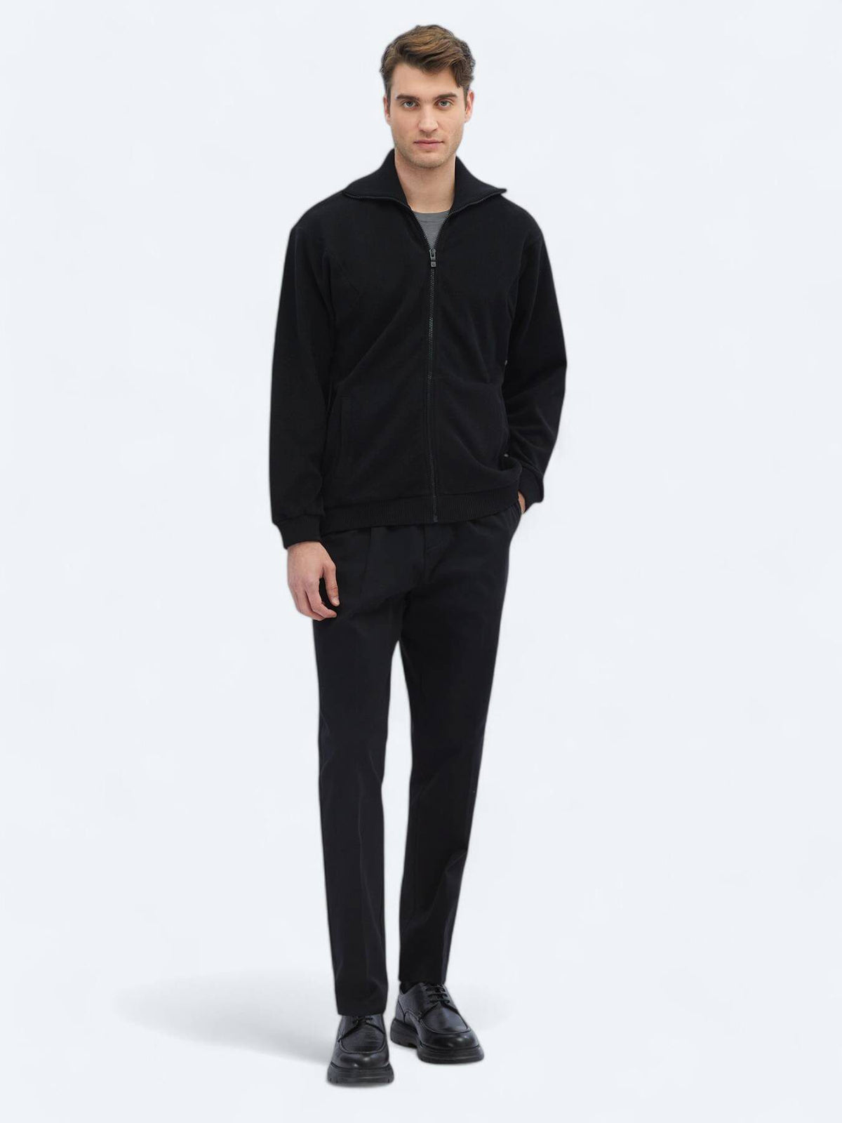 Sweatshirt mit hohem Kragen