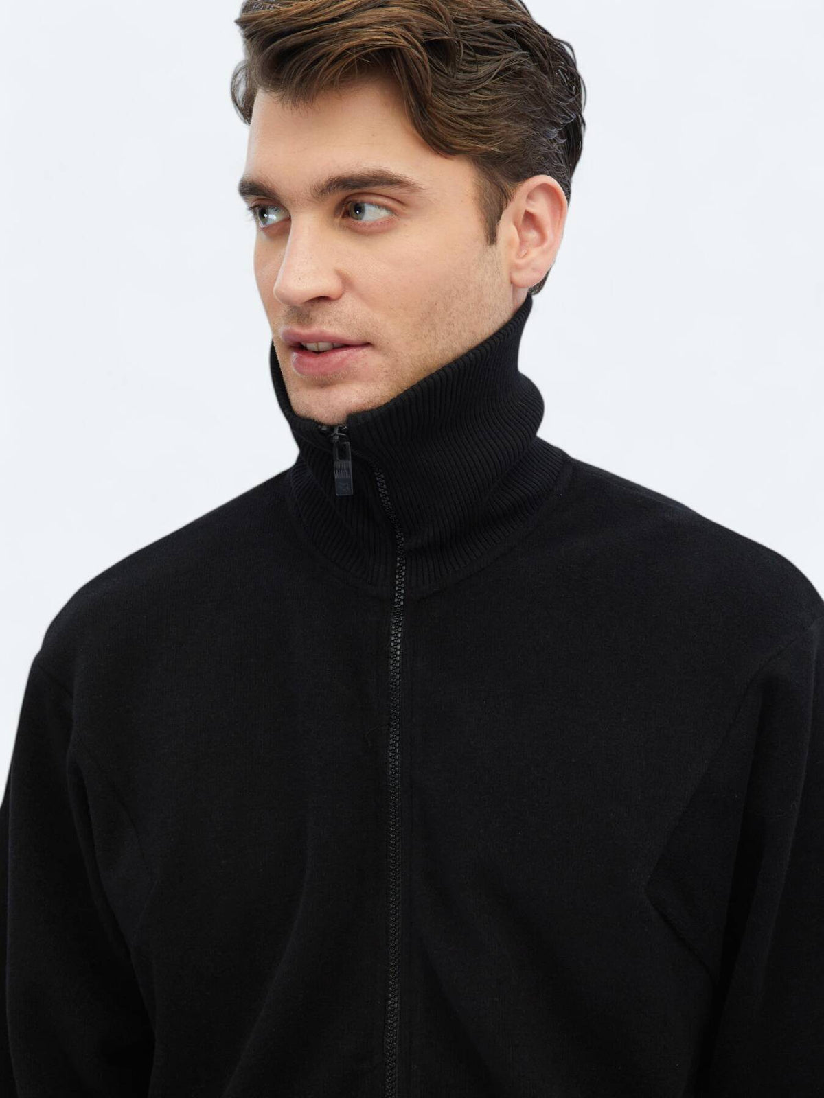 Sweatshirt mit hohem Kragen