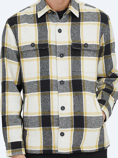 Beige Overshirt aus feinem Stoff