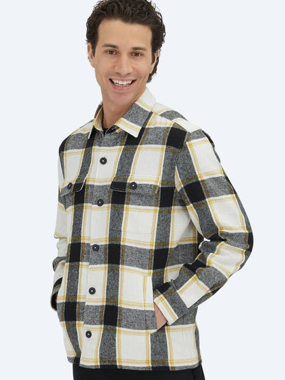 Beige Overshirt aus feinem Stoff