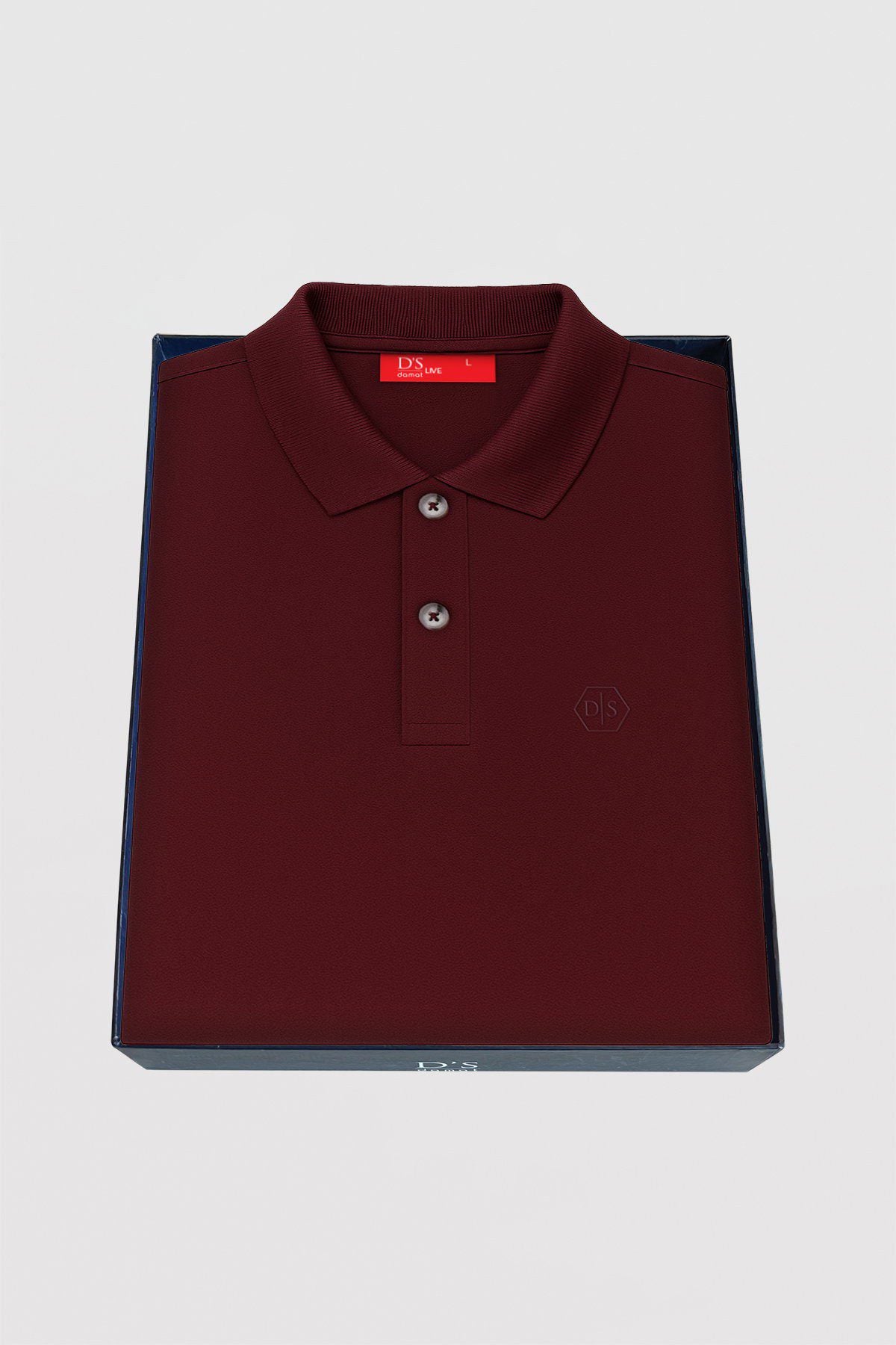 DS Damat Schwarzes Slim Fit Polo T-Shirt in Geschenkbox