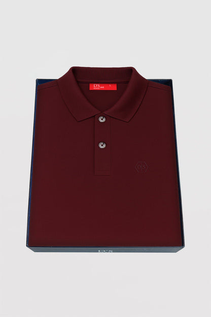 DS Damat Schwarzes Slim Fit Polo T-Shirt in Geschenkbox