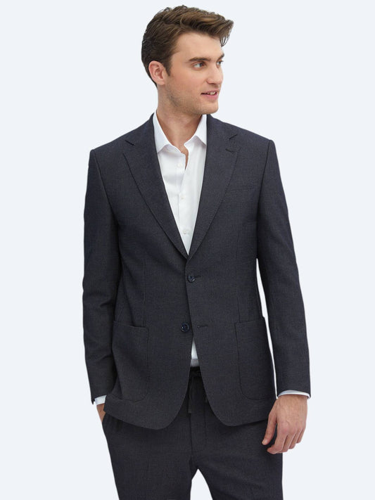 Gemusterter Modern-Fit-Anzug