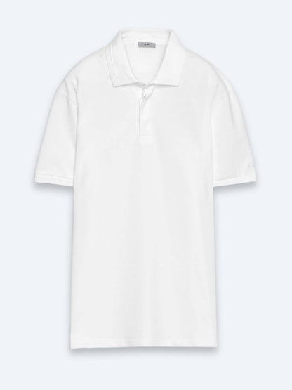 Schlichtes T-Shirt mit Polokragen