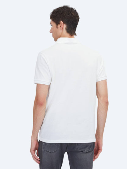 Schlichtes T-Shirt mit Polokragen