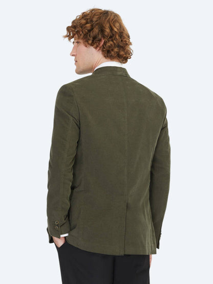 Haki Fitilli Modern Fit %100 Baumwolle Jacke