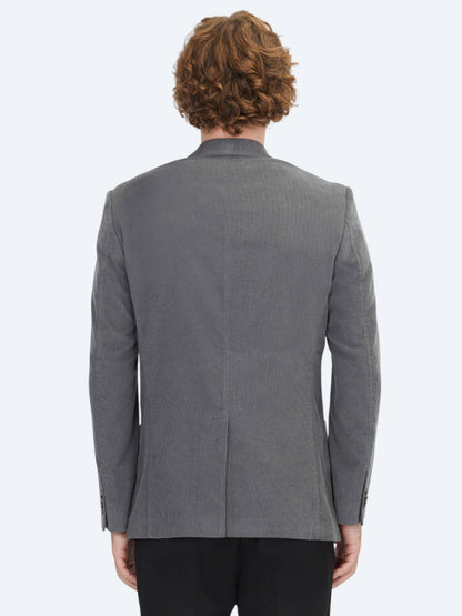 Gri Fitilli Modern Fit %100 Baumwolle Jacke