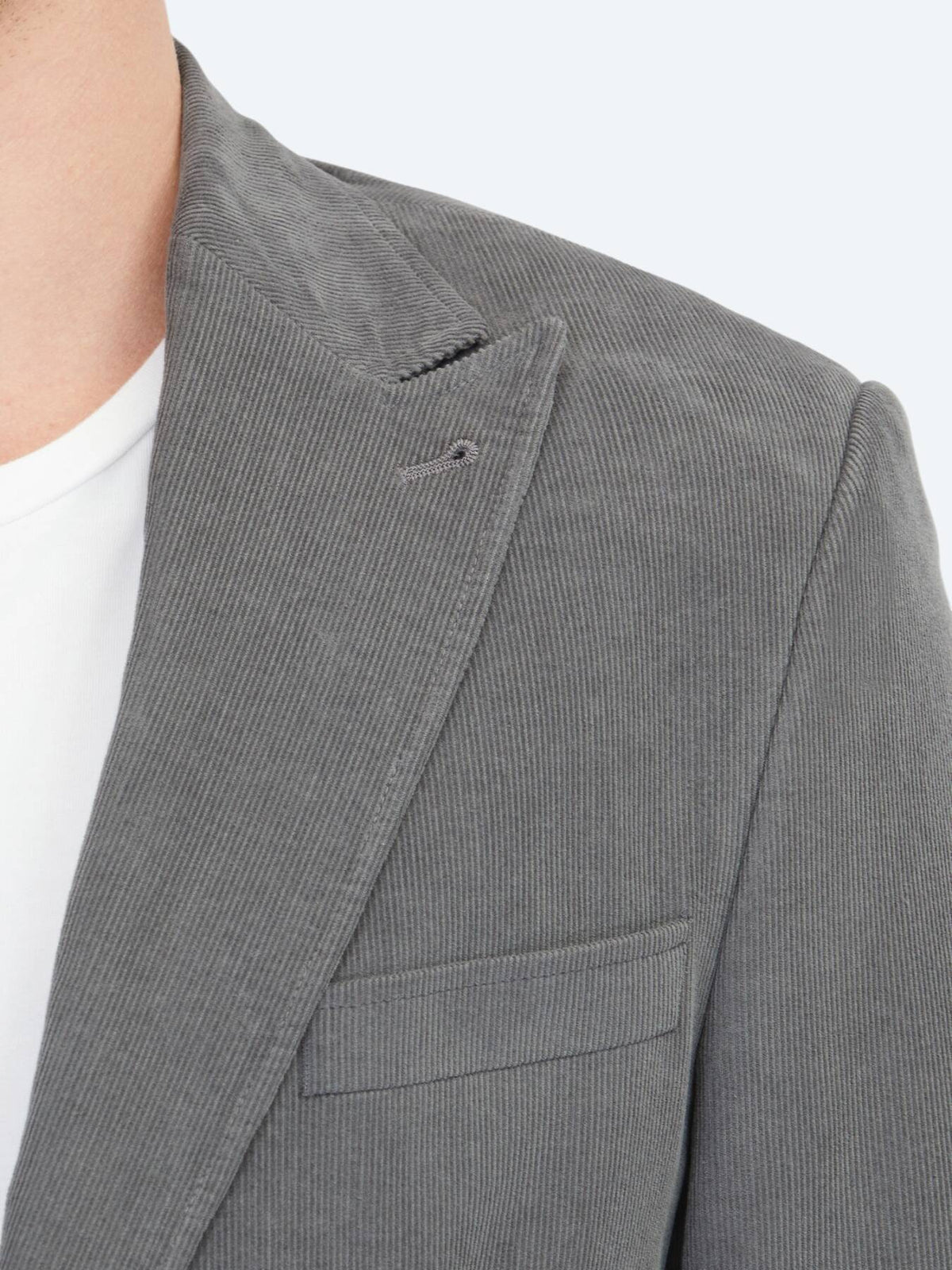 Gri Fitilli Modern Fit %100 Baumwolle Jacke