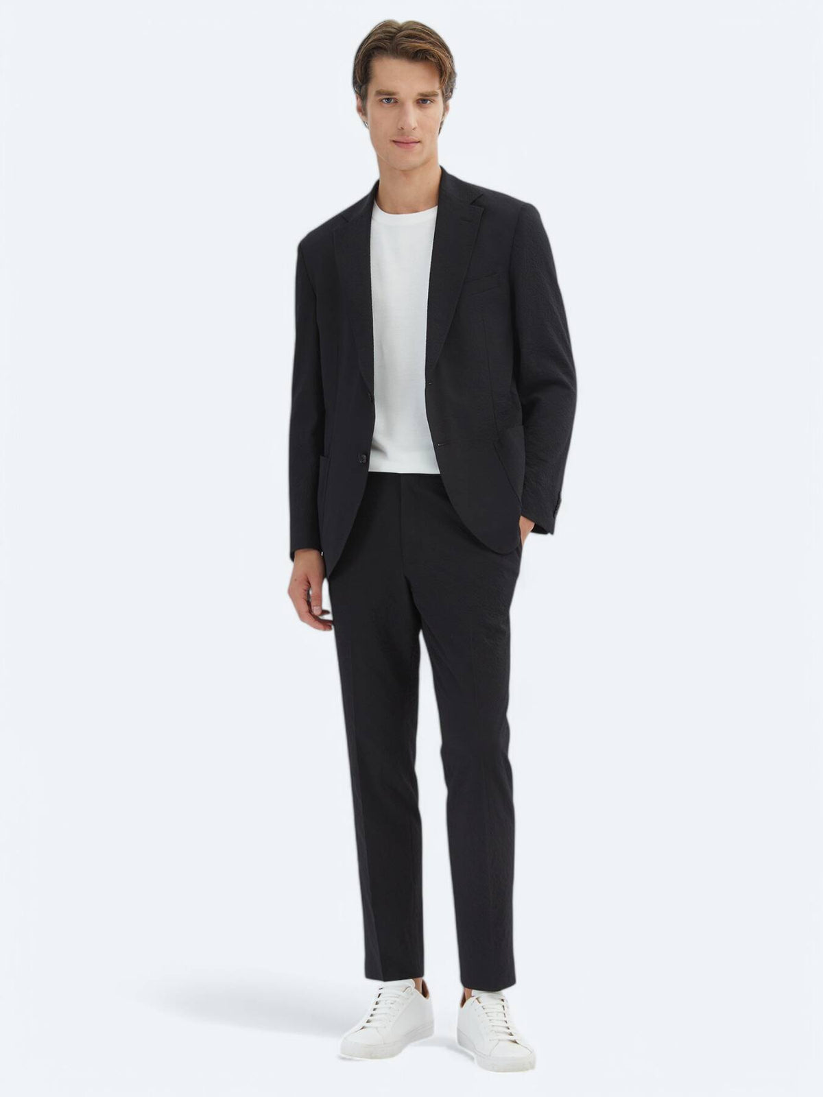 Gemustertes Modern Fit Anzug