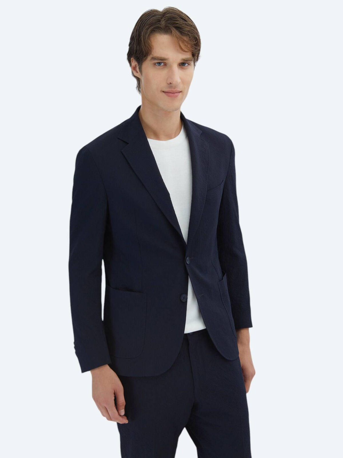 Gemustertes Modern Fit Anzug