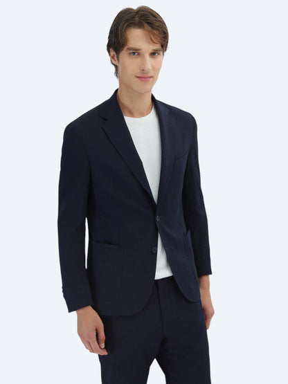 Gemustertes Modern Fit Anzug