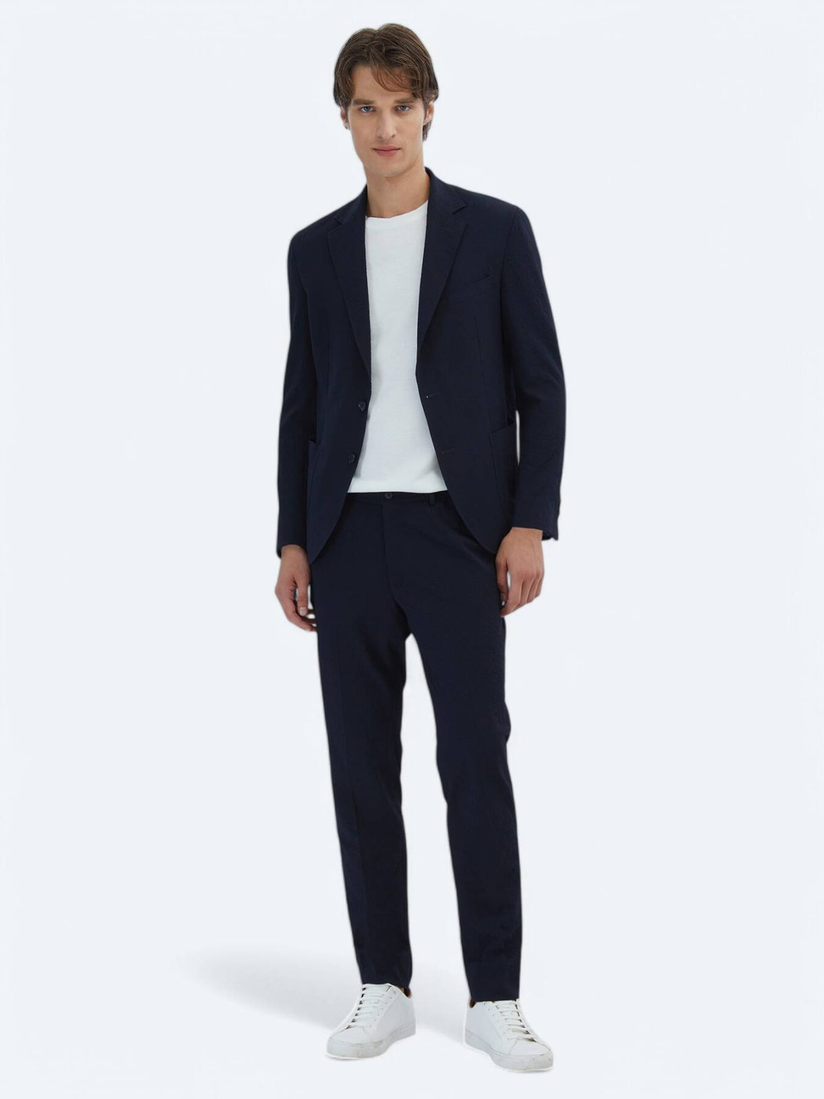 Gemustertes Modern Fit Anzug