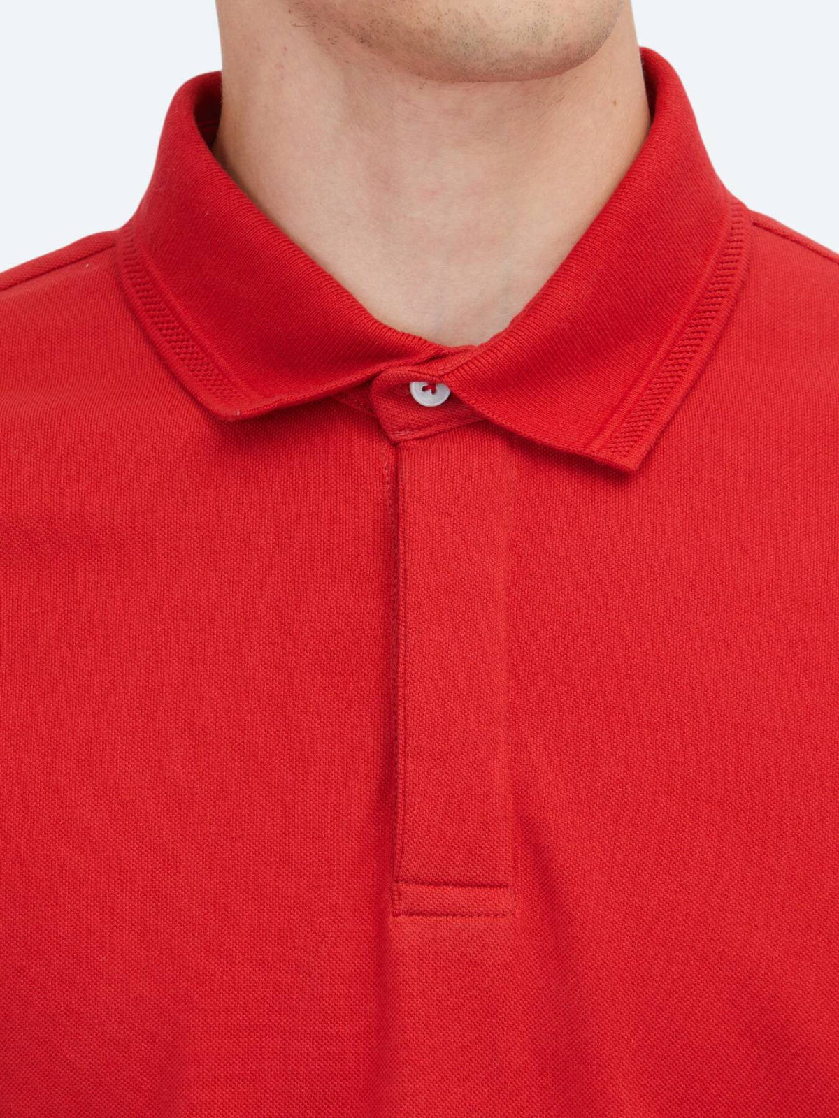 Einfaches Baumwoll-Polo mit Rollkragen