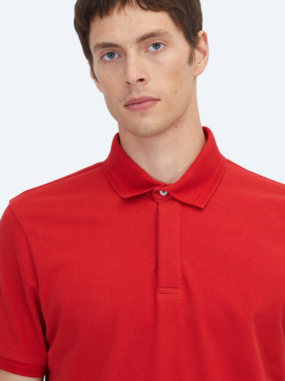 Einfaches Baumwoll-Polo mit Rollkragen