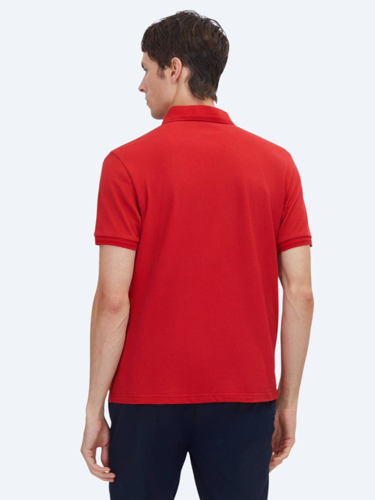 Einfaches Baumwoll-Polo mit Rollkragen