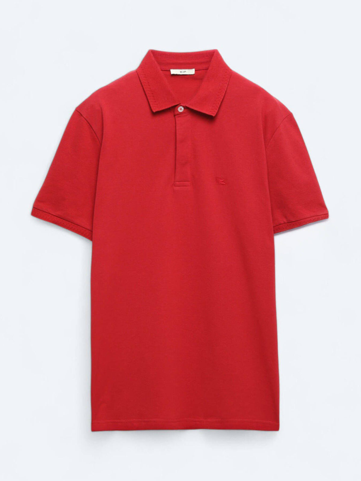 Einfaches Baumwoll-Polo mit Rollkragen